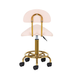 Cosmetic stool 6001-G gold – pink second category
