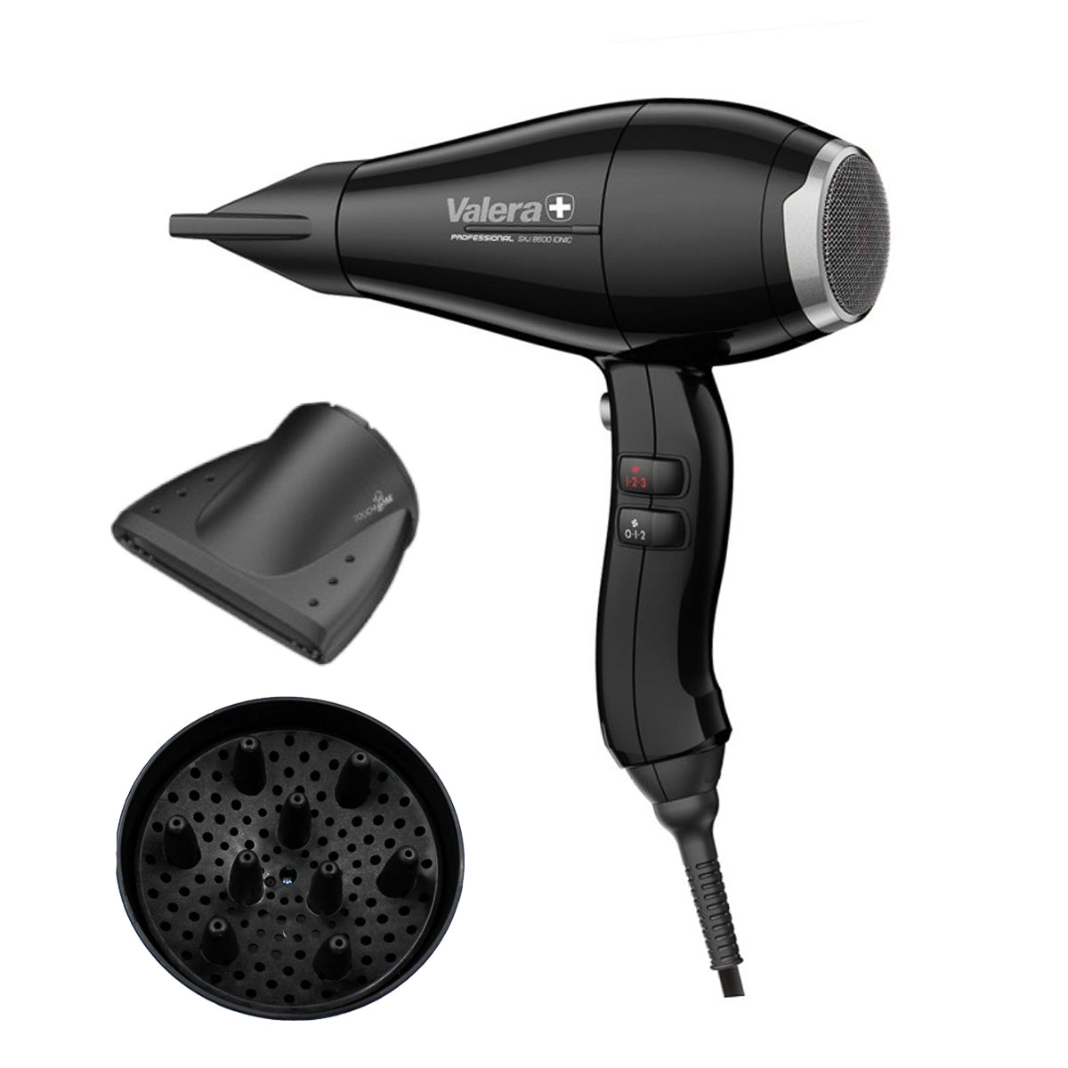 Plaukų džiovintuvas VALERA 8600 IONIC Rotocord – juodas, 2400 W