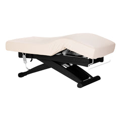 Sillon Siesta SPA lounger – elektrinis kosmetologinis gultas, kreminis su juodu pagrindu