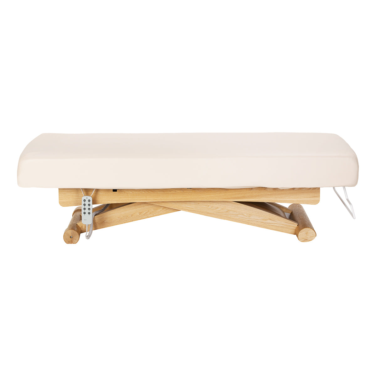 Sillon Siesta SPA lounger – elektrinis kosmetologinis gultas, kreminis su šviesiai rudu pagrindu