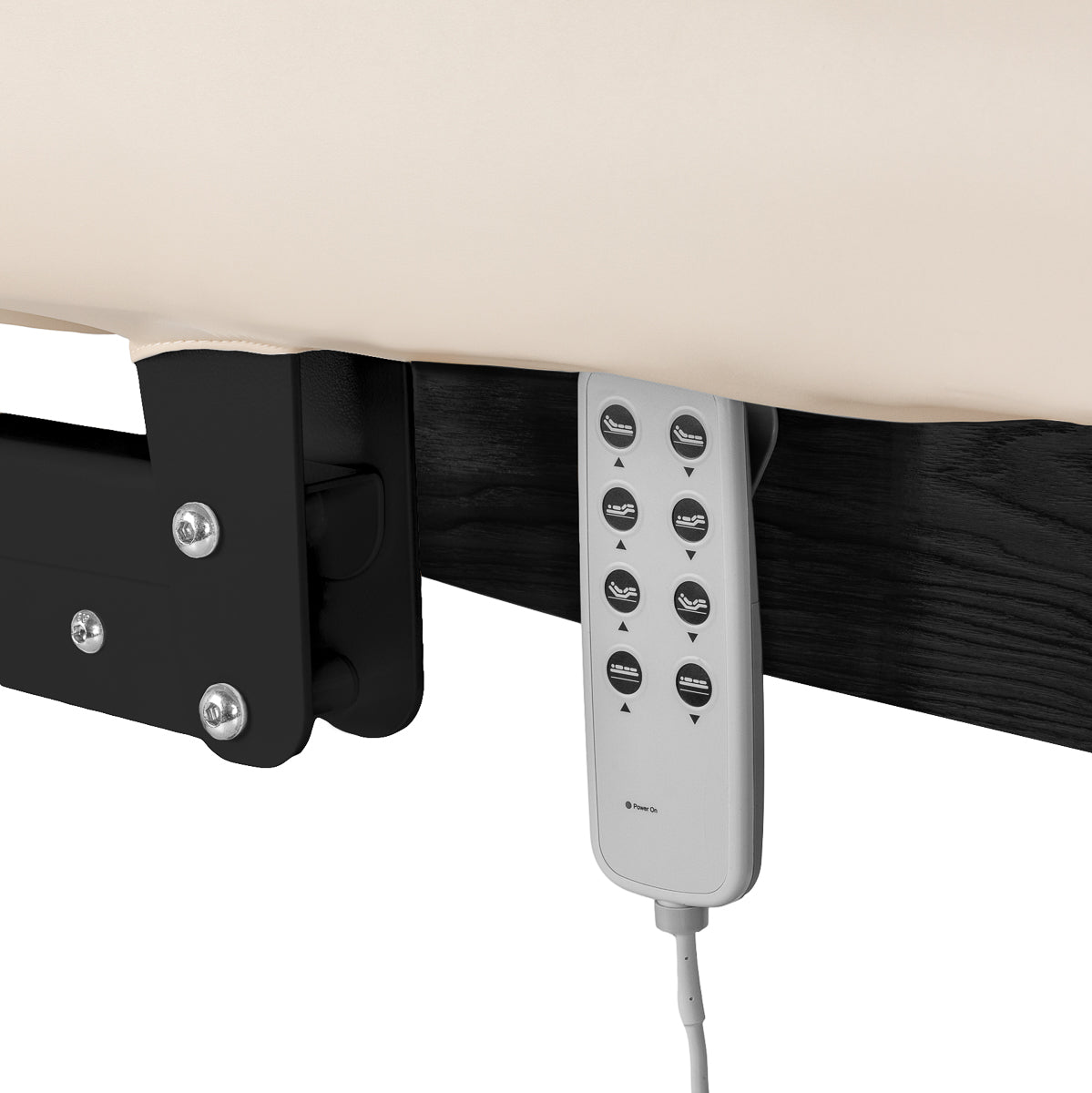 Sillon Relax elektrinis SPA gultas – kreminis su juodu pagrindu