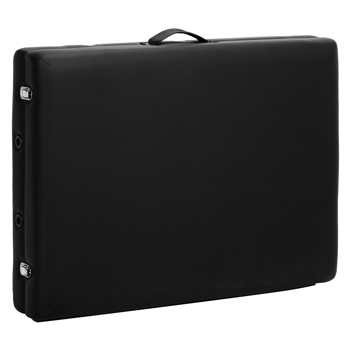 Sulankstomas aliumininis masažo stalas BALANCE, 2 dalių, juodas