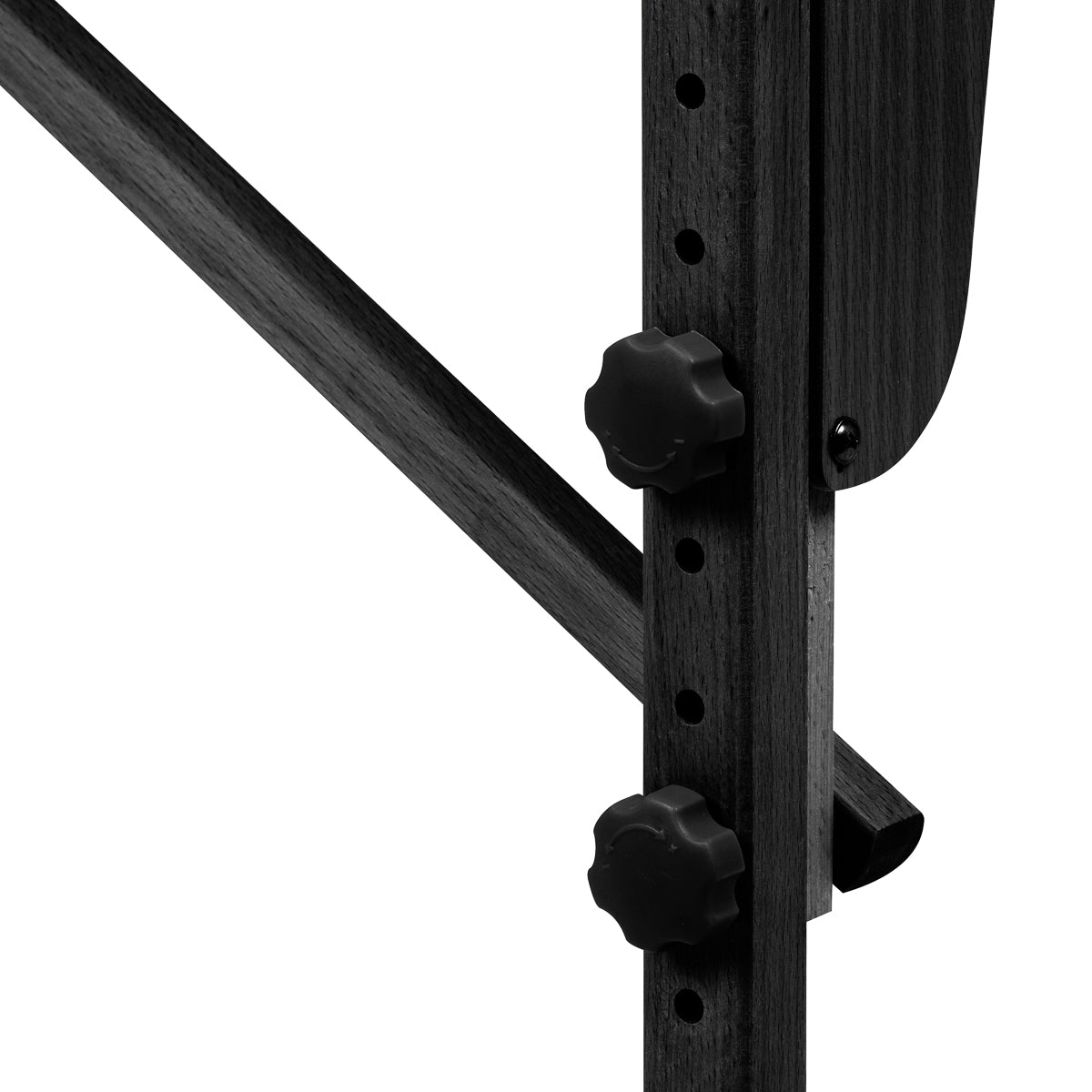 Sulankstomas medinis masažo stalas BALANCE, 2 dalių, rožinis su juodu rėmu