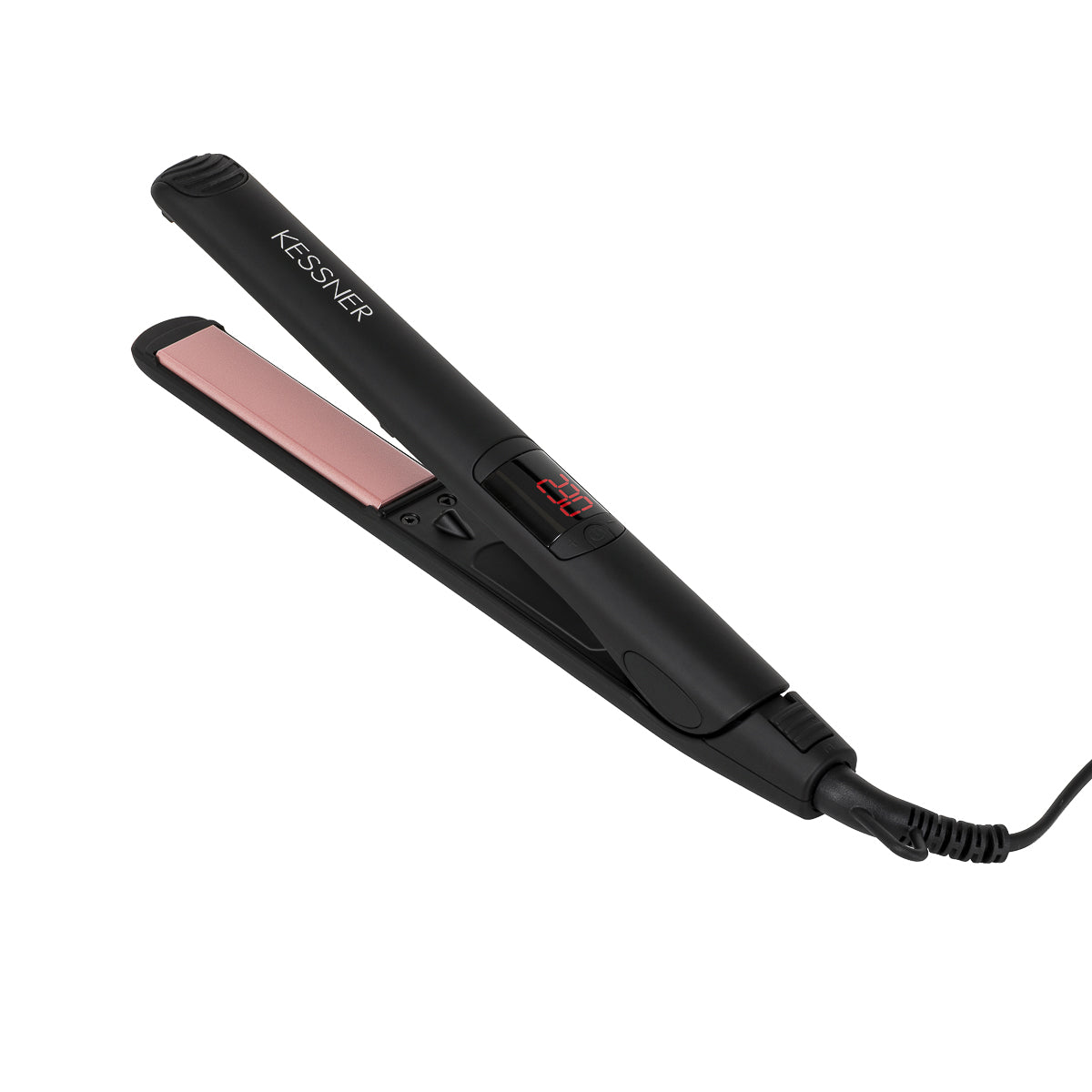 Kessner Ionic profesionalus plaukų tiesintuvas 230 °C, juodas