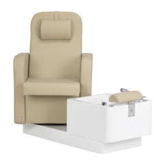 Pedikiūro SPA krėslas Sillon Elysia, kreminės spalvos