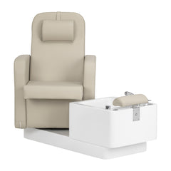 Pedikiūro SPA krėslas Sillon Elysia, kreminės spalvos