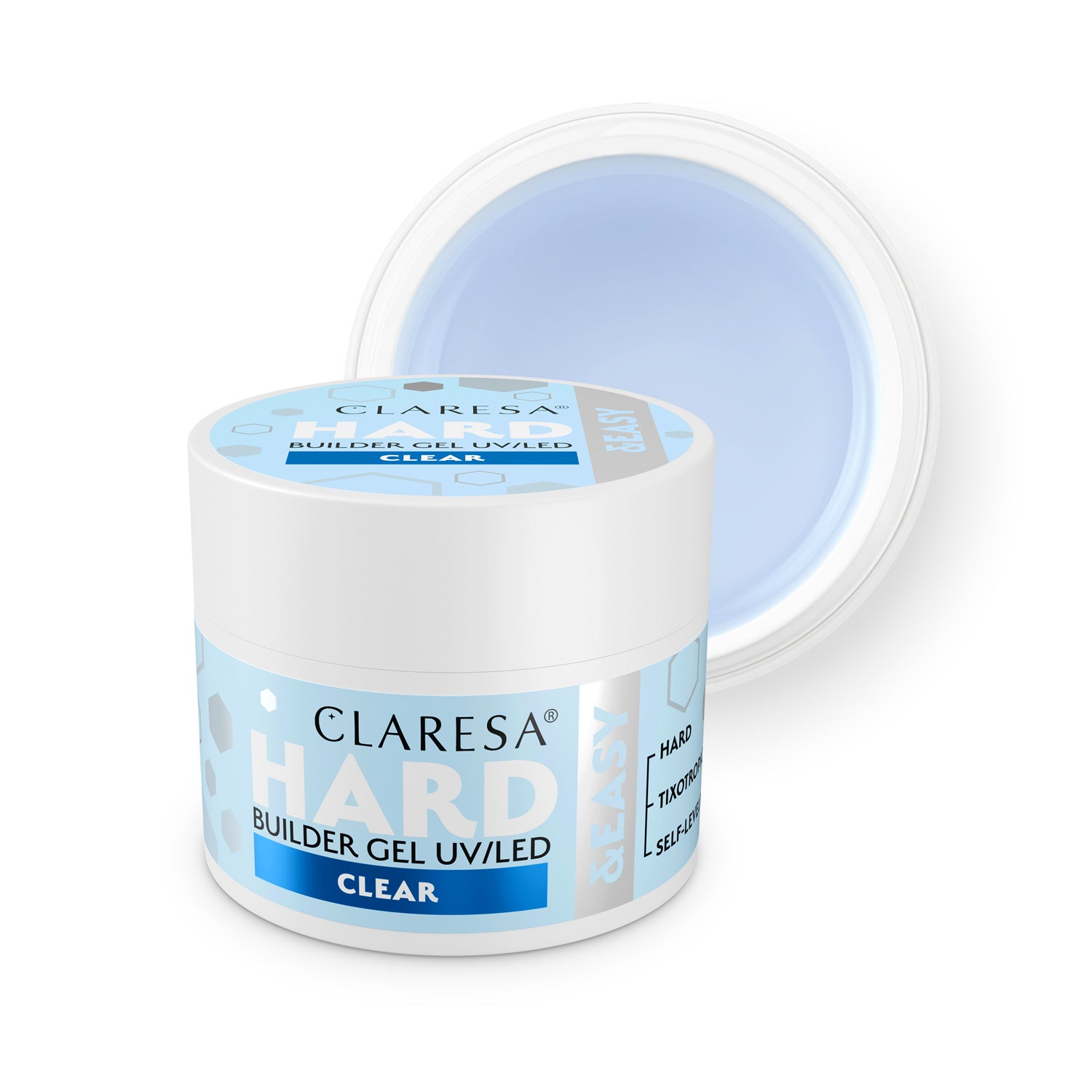 Statybinis gelis Claresa HARD&EASY CLEAR, 45 g