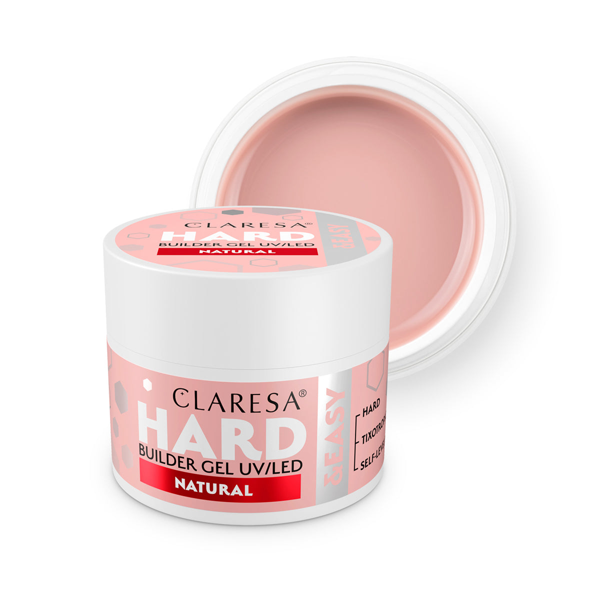 Statybinis gelis CLARESA HARD&EASY NATURAL, 45 g