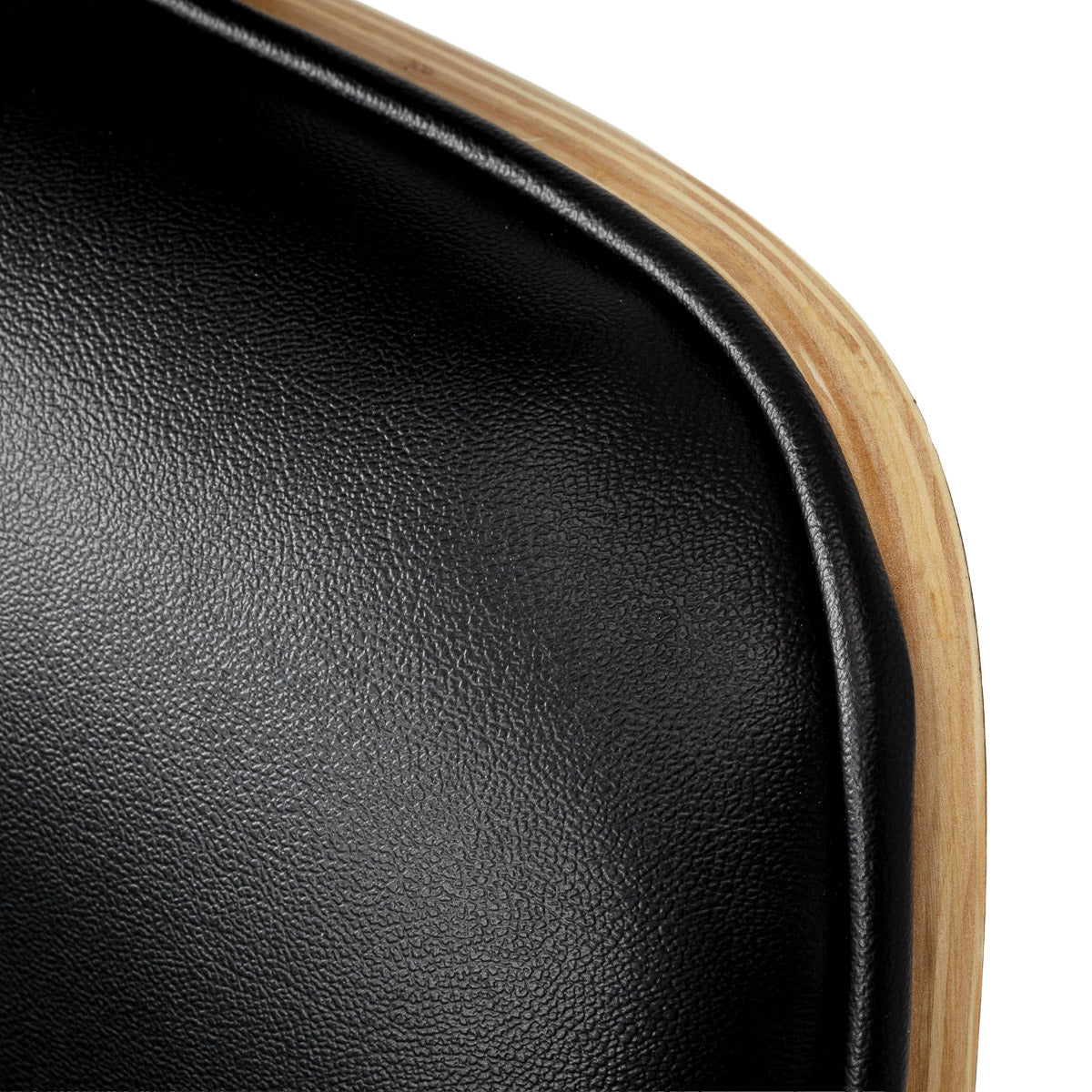 Hairdressing chair Gabbiano Florencja in black and walnut with a black base