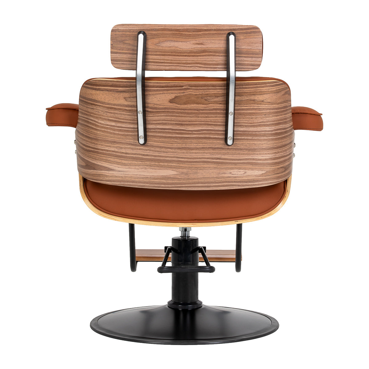 Hairdressing chair Gabbiano Florencja in brown with a black base
