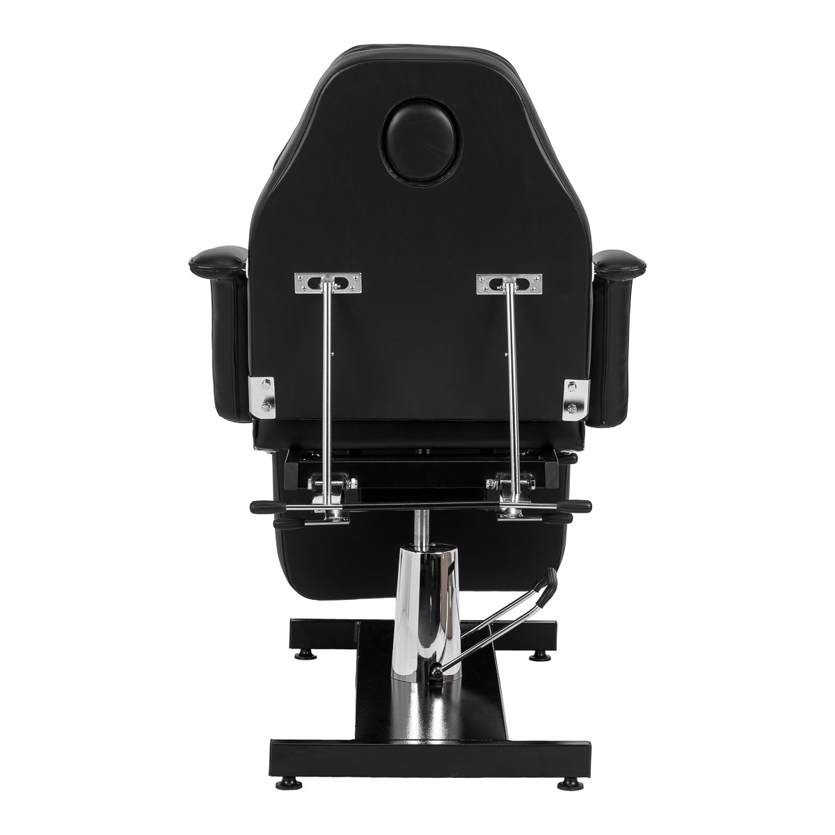 Hydraulic pedicure beauty chair Sillon 210 with rocking function and split footrest black