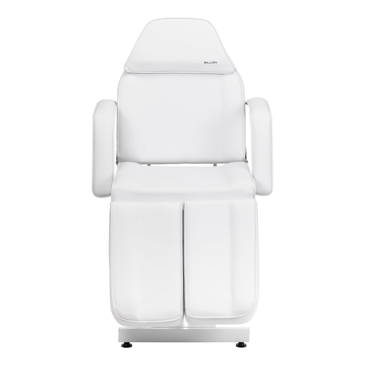 Hydraulic pedicure beauty chair Sillon 210 with rocking function and split footrest white