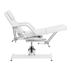 Hydraulic cosmetic chair Sillon 210 with cradle white
