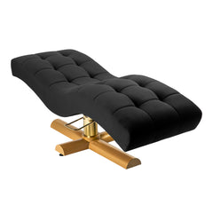 Blakstienų procedūrų kėdė Sillon Corona, juoda su auksiniu pagrindu