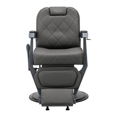 Gabbiano barber chair Bruno grey with a grey base