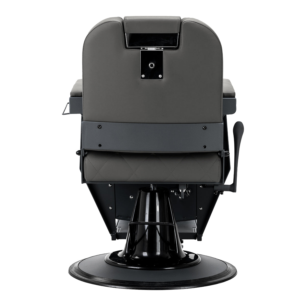 Gabbiano barber chair Bruno grey with a grey base