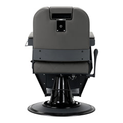 Gabbiano barber chair Bruno grey with a grey base