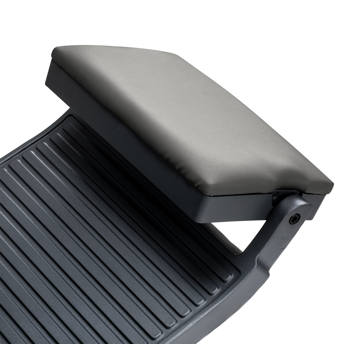 Gabbiano barber chair Bruno grey with a grey base