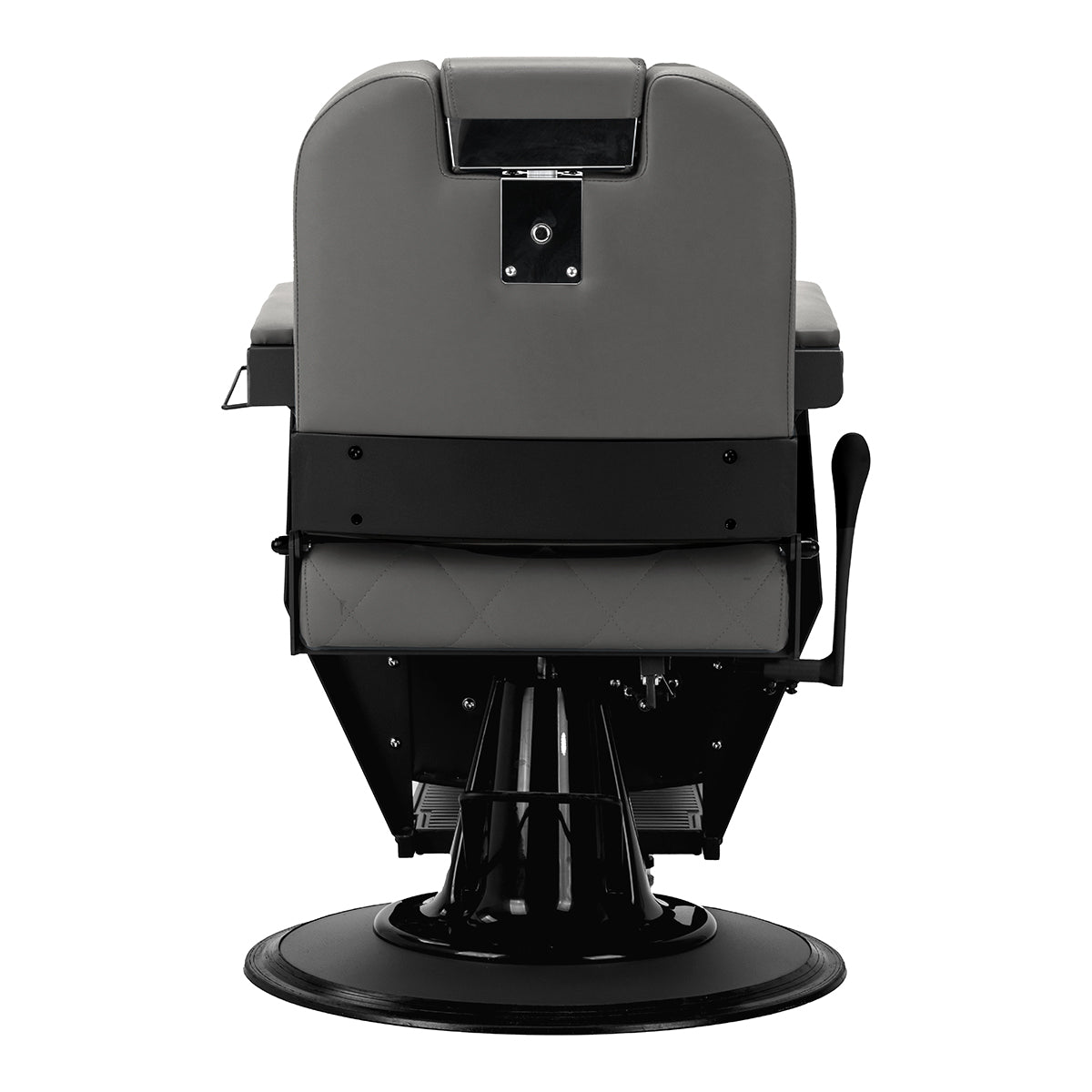 Gabbiano barber chair Bruno grey with a black base