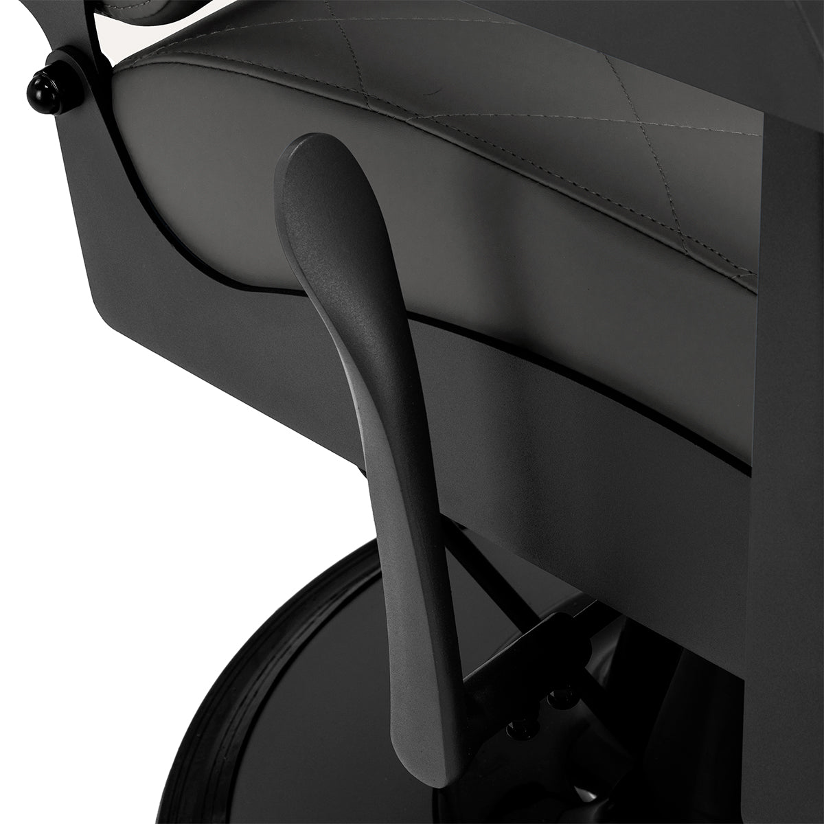 Gabbiano barber chair Bruno grey with a black base