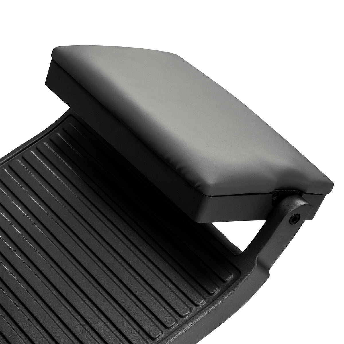 Gabbiano barber chair Bruno grey with a black base