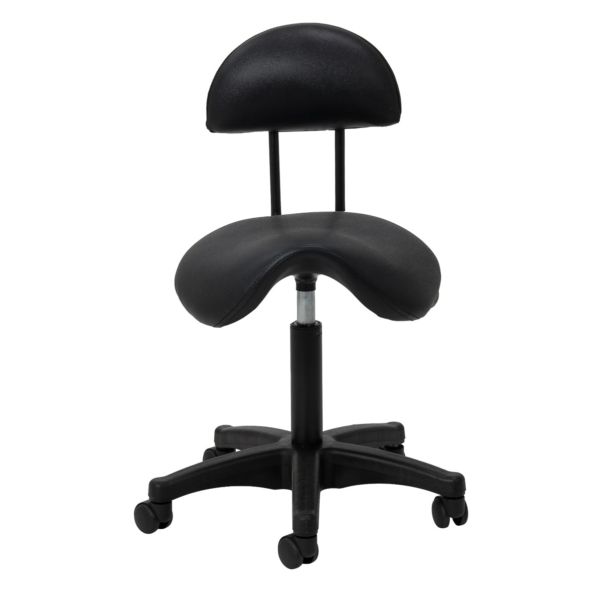 Cosmetic stool 6001 black with a black base