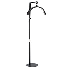 Pusmėnulio formos LED lempa Moon, 50 W, 22" – juoda, bešešėlinė
