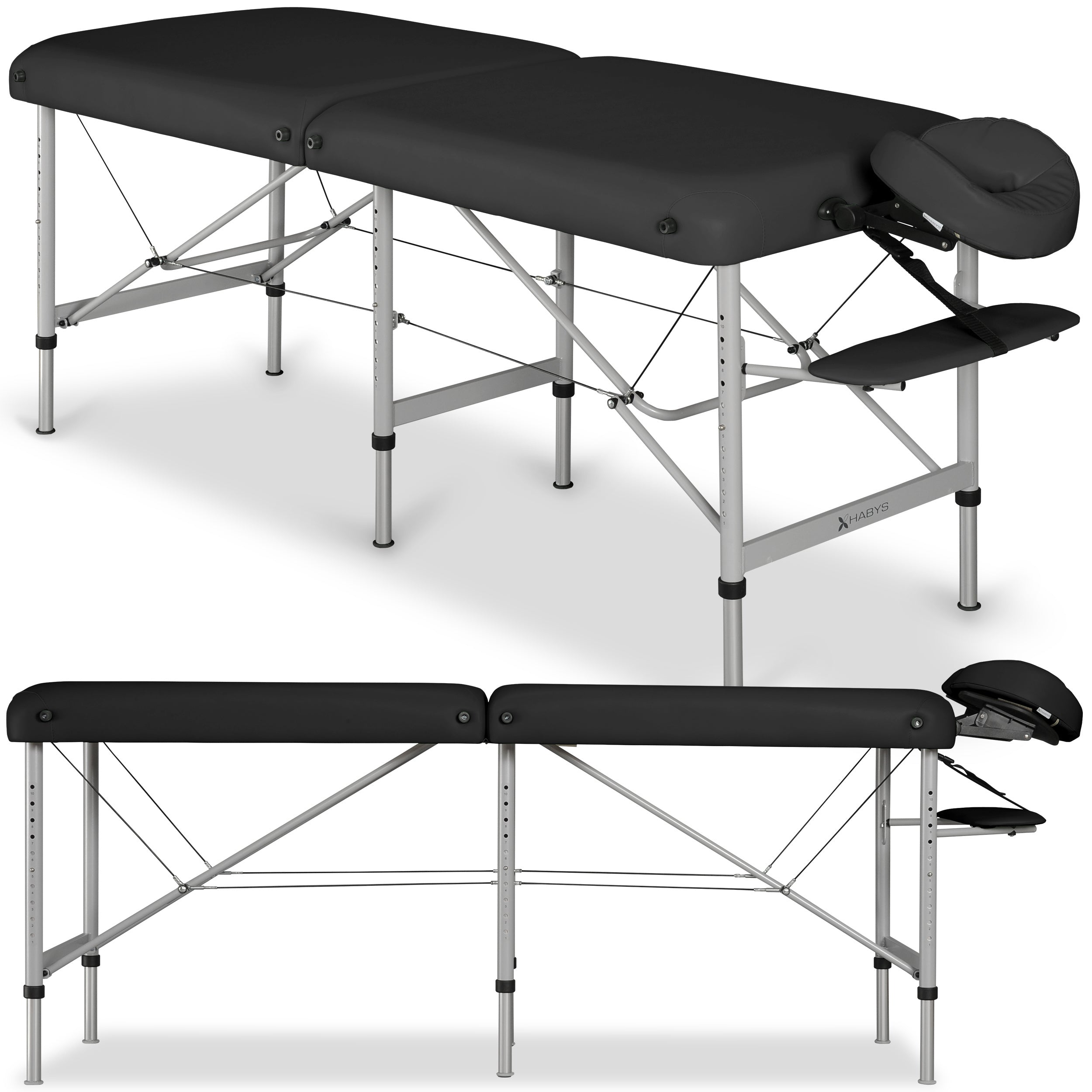 Medmal K015 masažo stalas 60 cm, juodas