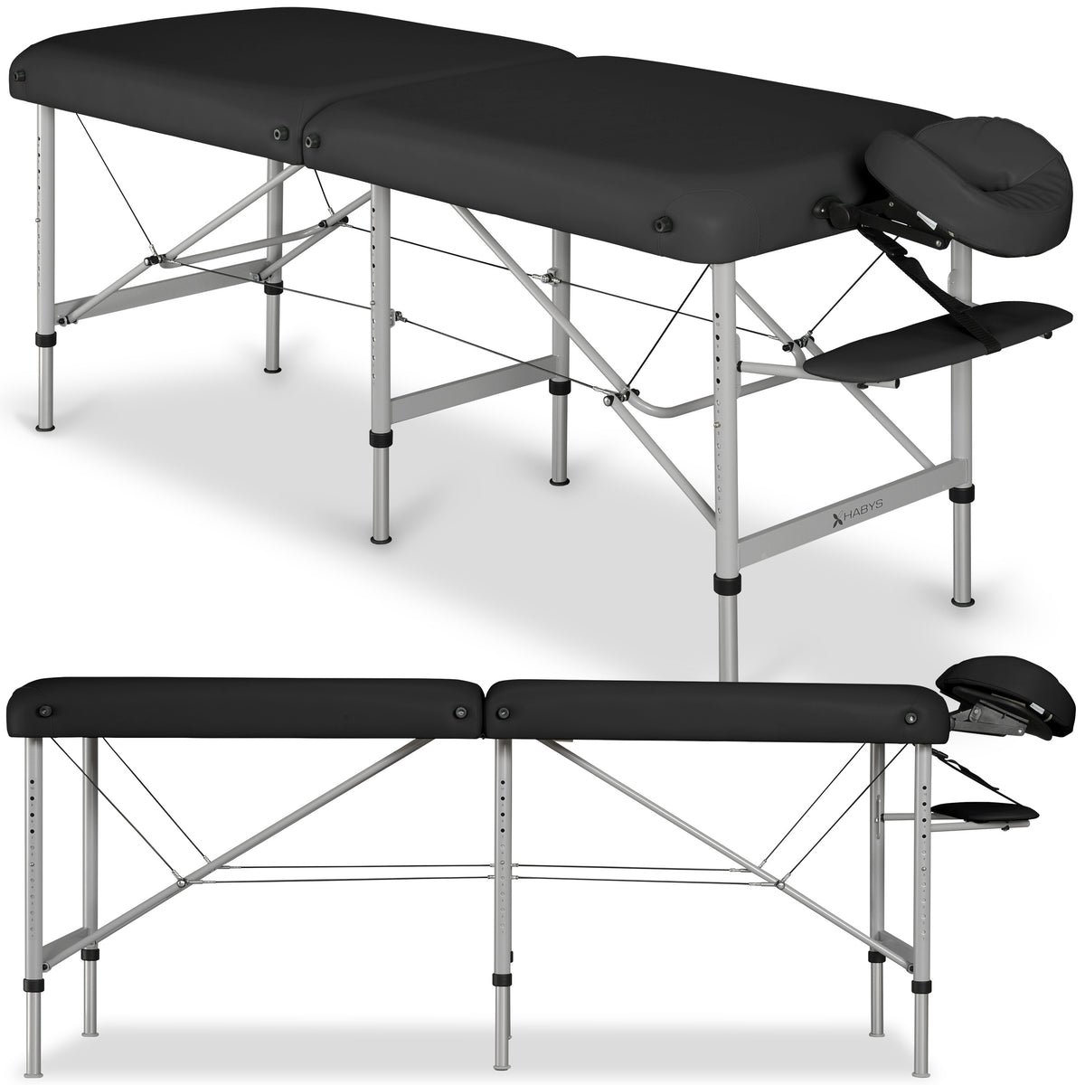 Medmal K015 masažo stalas 60 cm, juodas