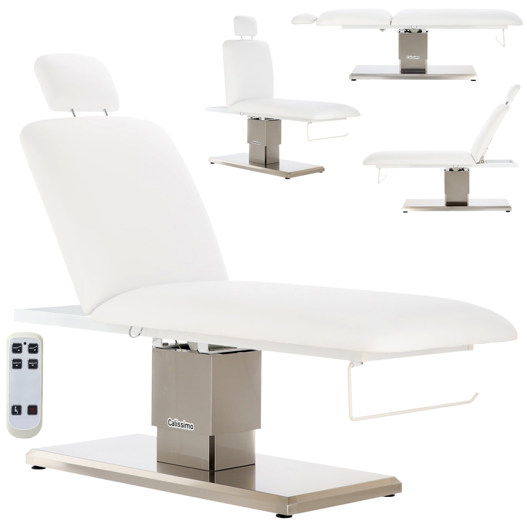 Elektrinis masažo stalas JERE su šildymu, baltas