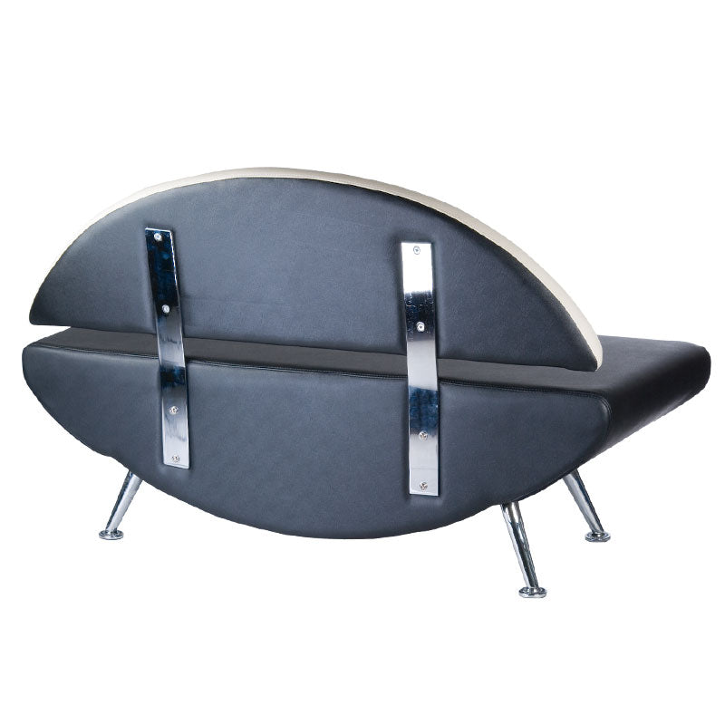 Kanapa do poczekalni Carini BD-6710 biało-czarna