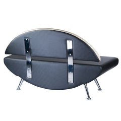 Kanapa do poczekalni Carini BD-6710 biało-czarna