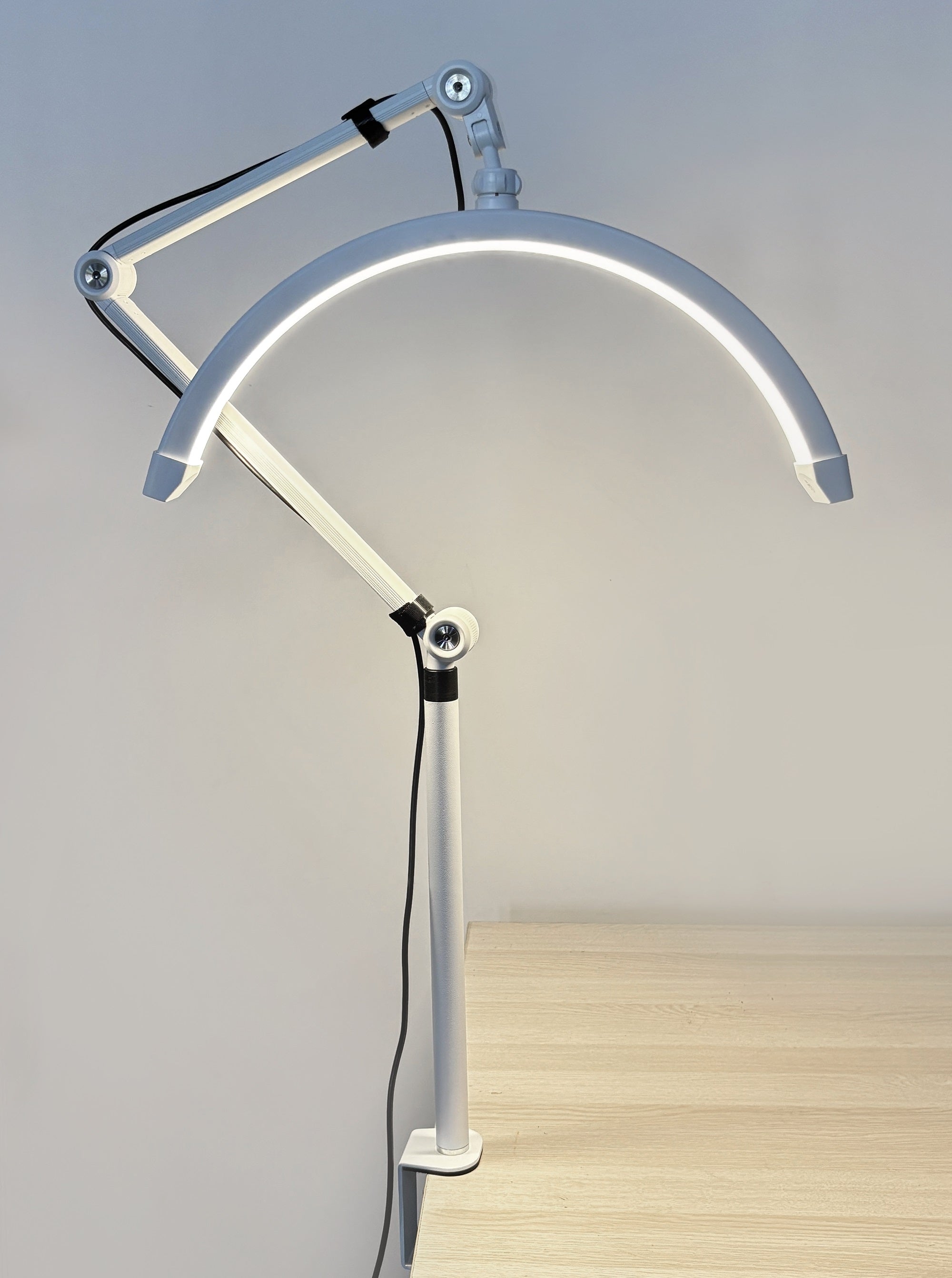 Kosmetologinė LED lempa Moon, 36 W, balta, su prisukamu stovu