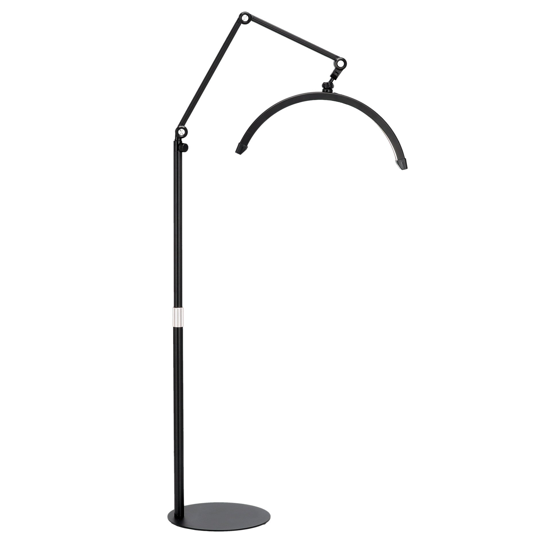 Pusmėnulio formos LED lempa Moon, 50 W, 22" – juoda, bešešėlinė
