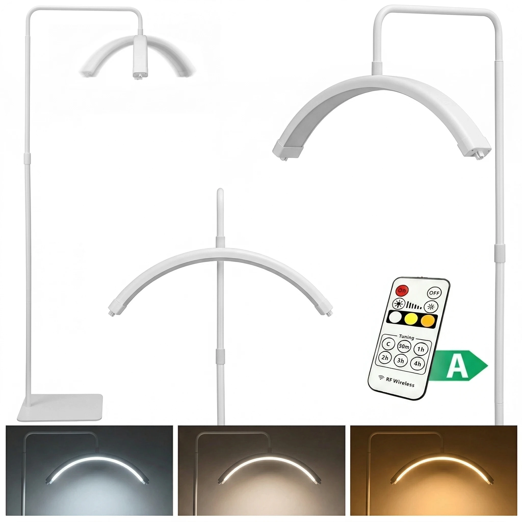 Pastatoma LED kosmetologinė pusmėnulio lempa Moon Pro MAX, 54 W – balta