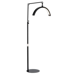 Pusmėnulio formos LED lempa Moon, 50 W, 22" – juoda, bešešėlinė
