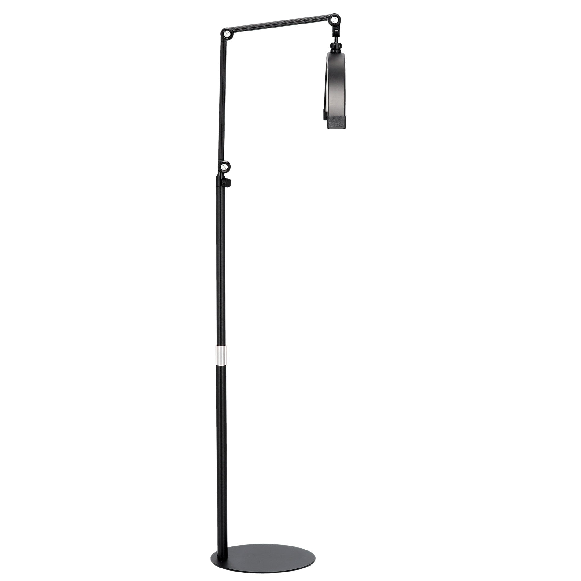 Pusmėnulio formos LED lempa Moon, 50 W, 22" – juoda, bešešėlinė