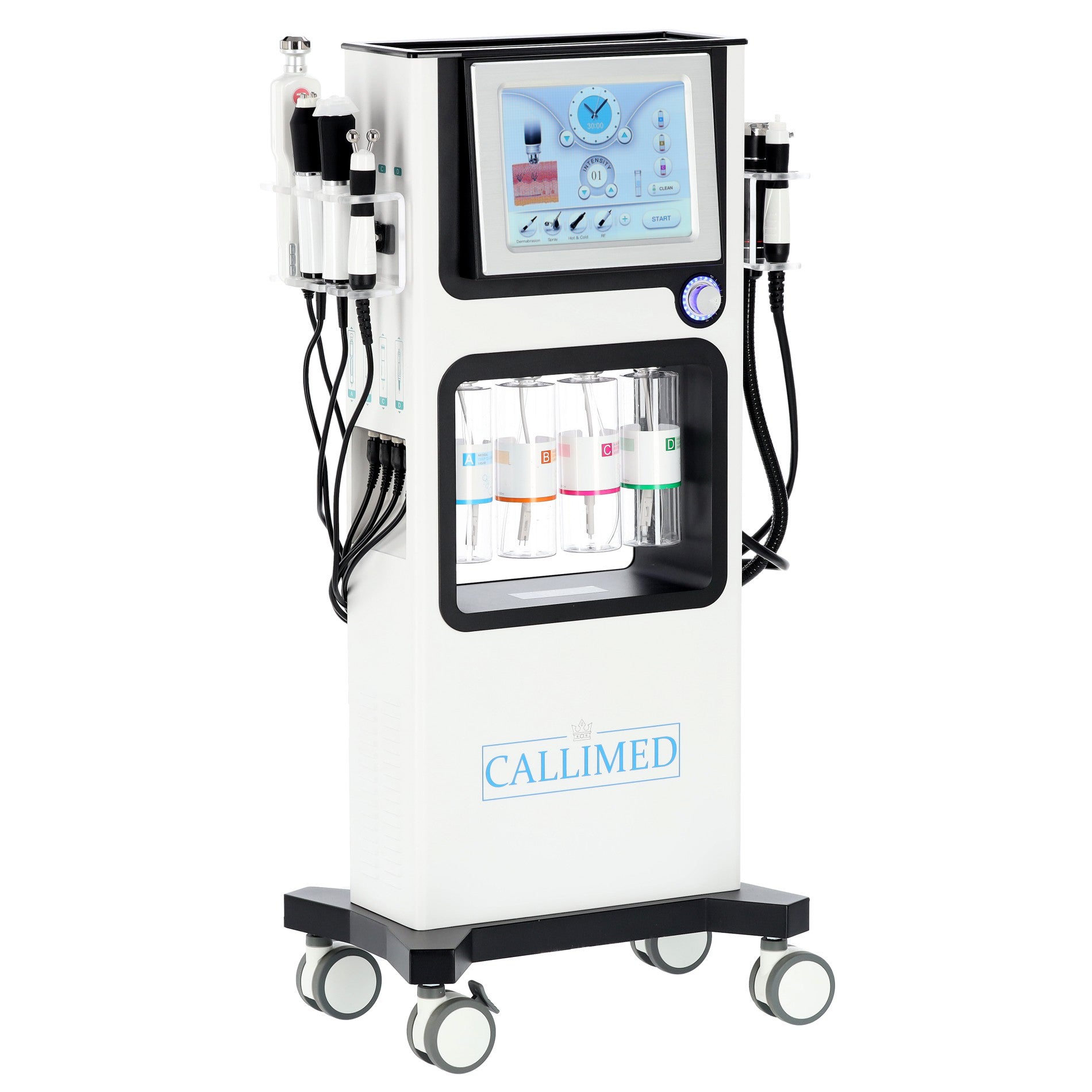 Hydrodermabrazijos aparatas 7in1 su vandenilio valymu, deguonies infuzija, RF ir CO2 Oxy