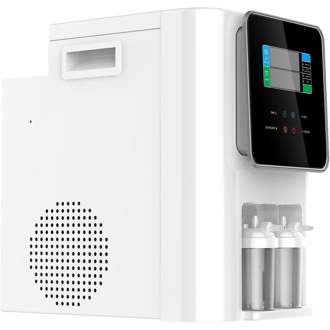 Molekulinio vandenilio generatorius / inhaliatorius – 300 ml/min H₂ + 150 ml/min O₂, 2 žmonėms