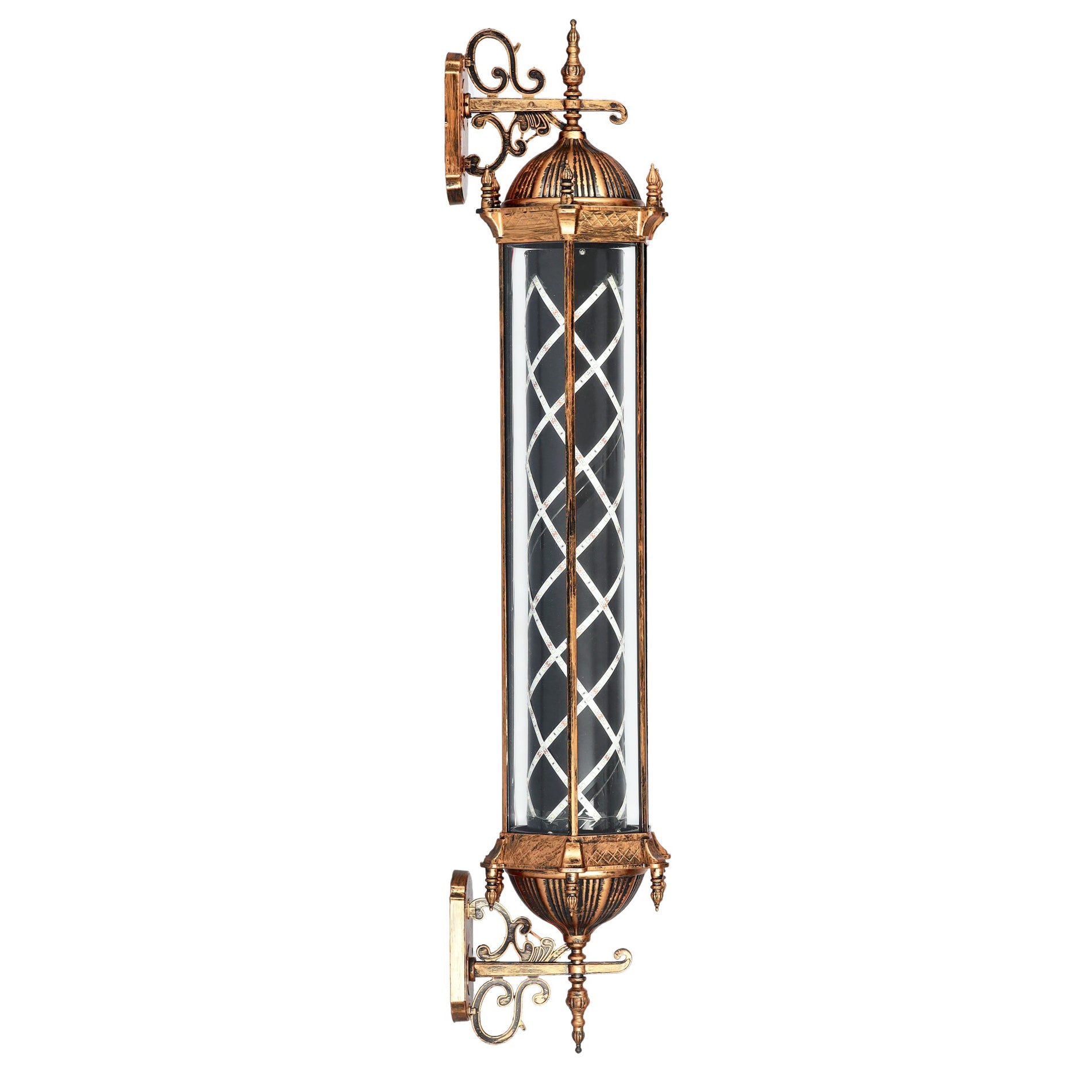 Barberio stulpas (Barber Pole) LED – 120 cm, auksinis