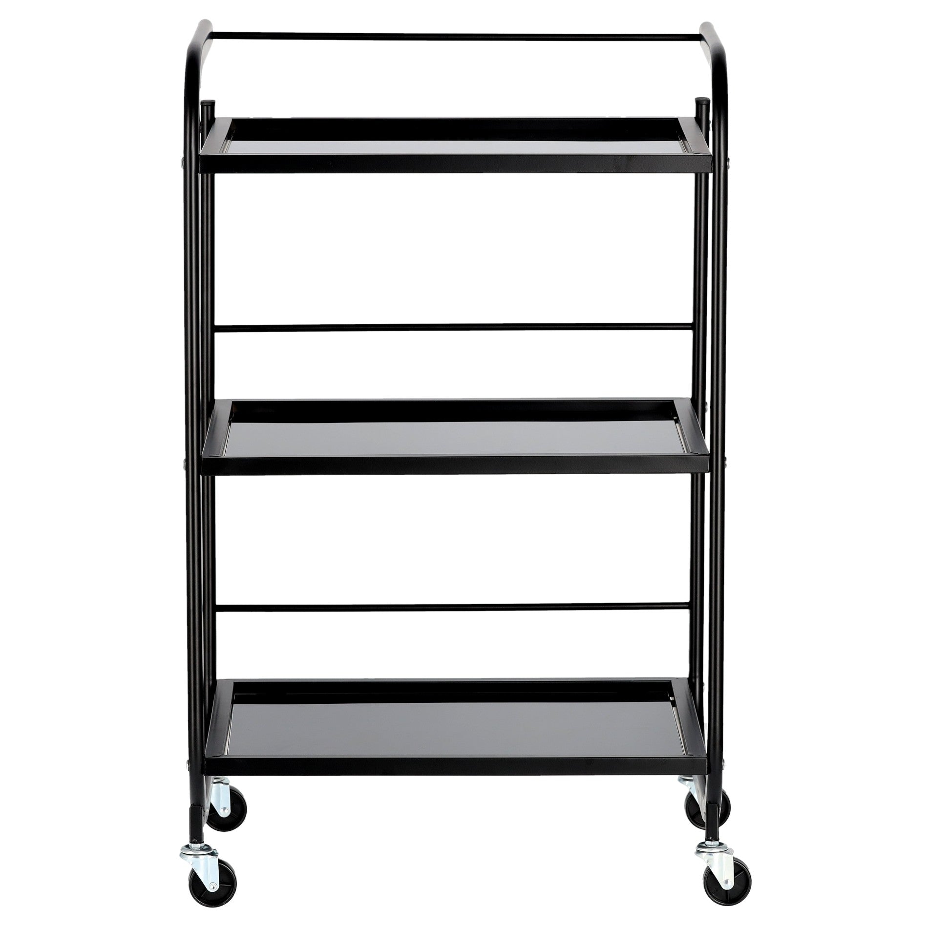 Kosmetologinis staliukas vežimėlis 101B, juodas