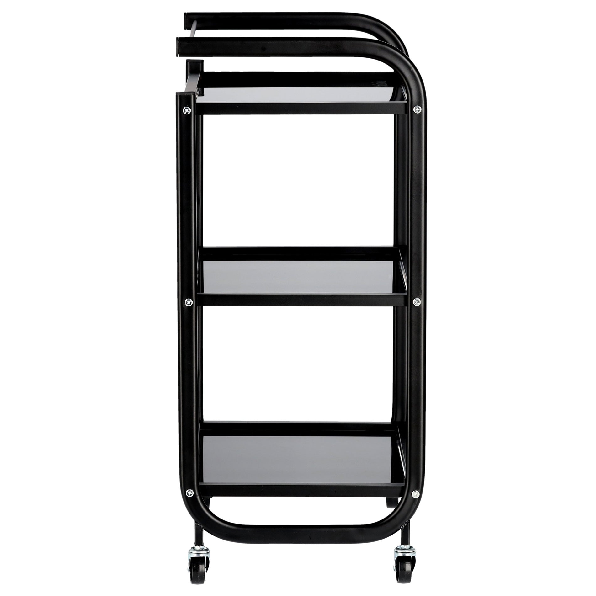 Kosmetologinis staliukas vežimėlis 101B, juodas