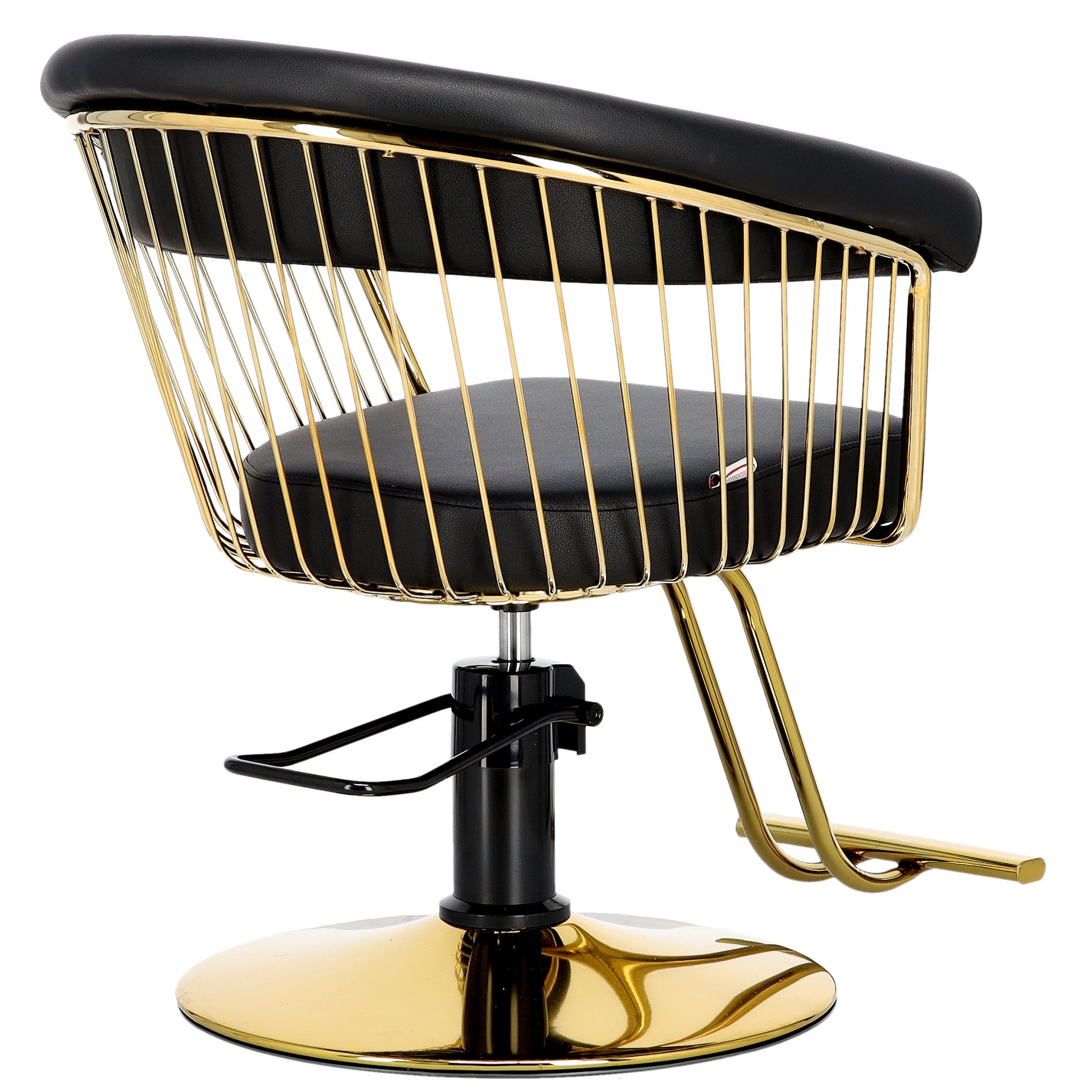 Kirpyklos kėdė Zoe GOLD, juoda su aukso sp. apdaila