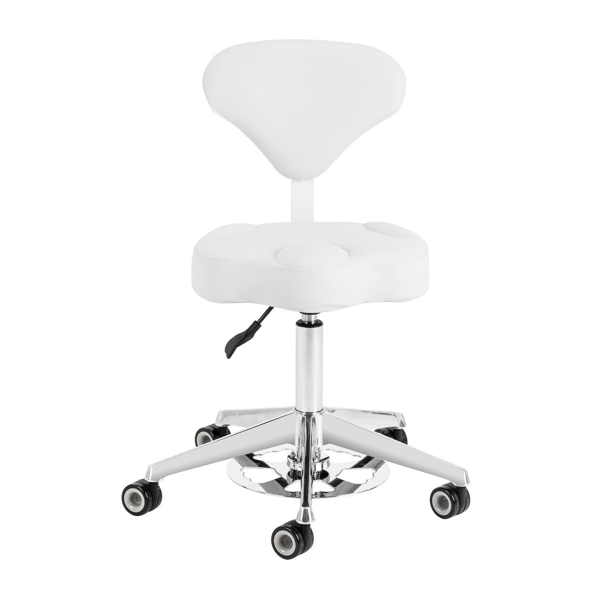 Azzurro 156-F Bump-Up meistro kėdė su atlošu, balta – 2 vaizdas