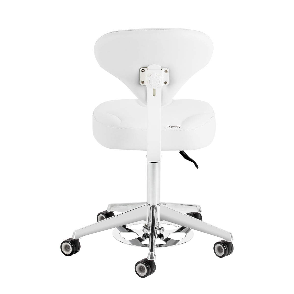 Azzurro 156-F Bump-Up meistro kėdė su atlošu, balta – 3 vaizdas