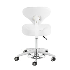 Azzurro 156-F Bump-Up meistro kėdė su atlošu, balta – 3 vaizdas
