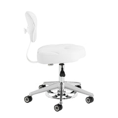 Azzurro 156-F Bump-Up meistro kėdė su atlošu, balta – 4 vaizdas
