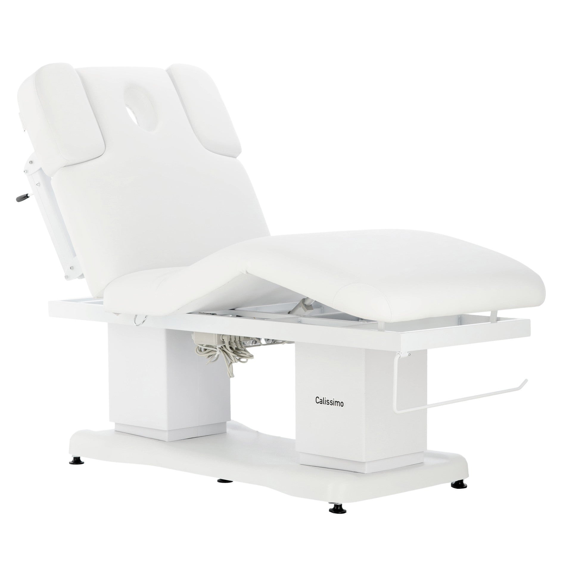 Elektrinė masažo lova Calissimo F149 – 4 elektrinių variklių, balta