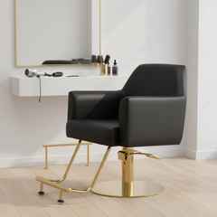 Kirpyklos kėdė Nilos, juoda