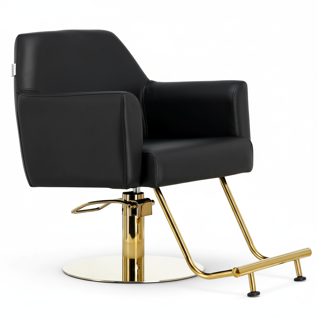 Kirpyklos kėdė Nilos, juoda